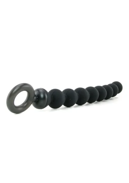 Black Silicone Anal Beads