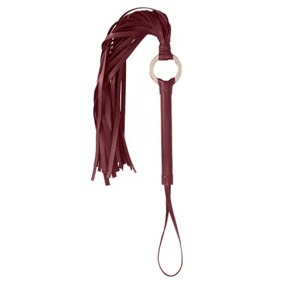 Ouch Halo Leather Look Ring Flogger