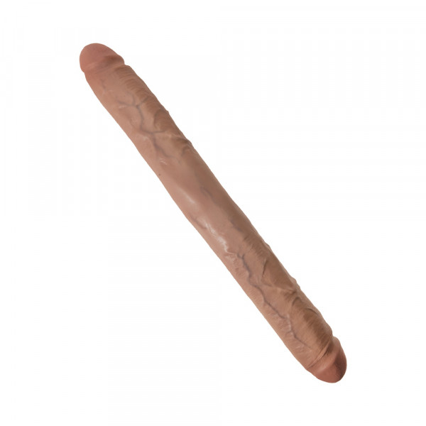 King Cock 16" Thick Double Dildo - Tan