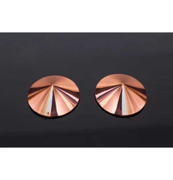 Rose Gold Pointed Circle Metal Pasties — image 6 of 8
