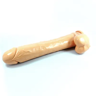 Cloud 9 Extreme Dong 14 inch Flesh with 2 Bonus Cock Rings