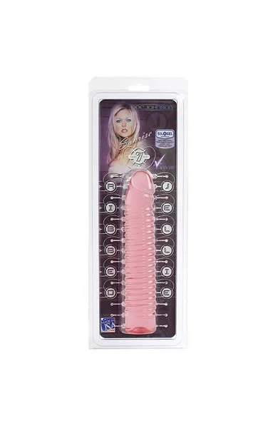 Vivid Ribbed Jellie Cock Sunrise - Pink