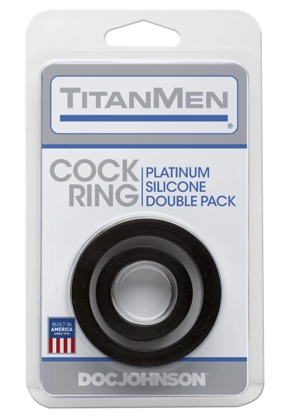 TitanMen® Silicone Cock Rings - Double Pack