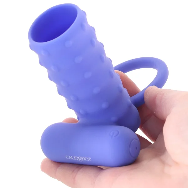 Silicone Rechargeable Endless Desires Enhancer Vibrating Cock Ring By CalExotics - Purple