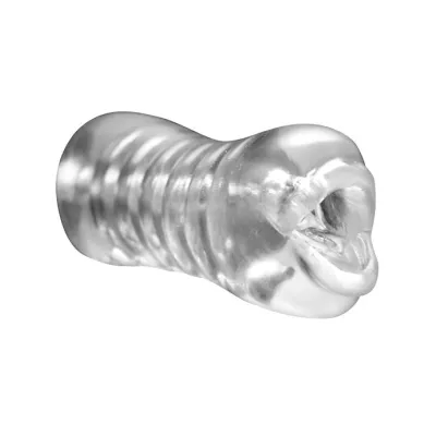 Palm tec Luxe Lips Beaded Stroker Clear