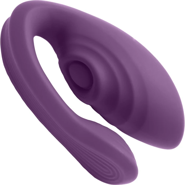 Tracy’s Dog Nina Dual Stim Vibrator With Clitoral Tapper, Flexible Internal Stimulator & Remote - Purple
