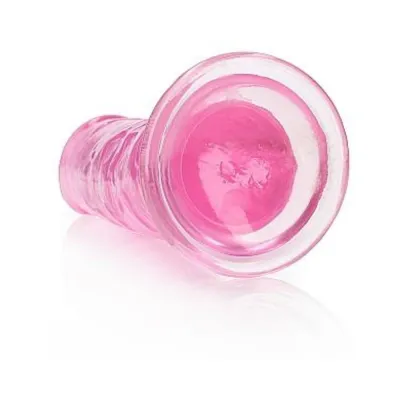 Realistic Dildos Realrock Crystal Clear Straight 11 In Dildo Without Balls Pink