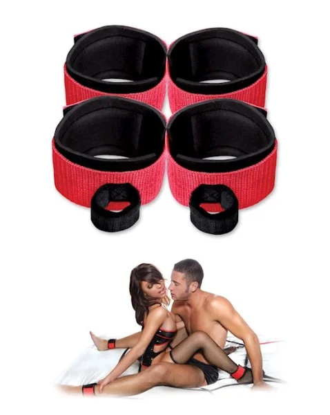 Fantasy Web Bed Restraint System - Black