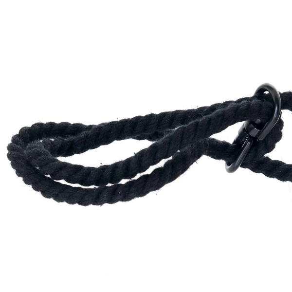 Merci Restrain Hemp Wrist/Ankle Cuffs in Black — image 4 of 6