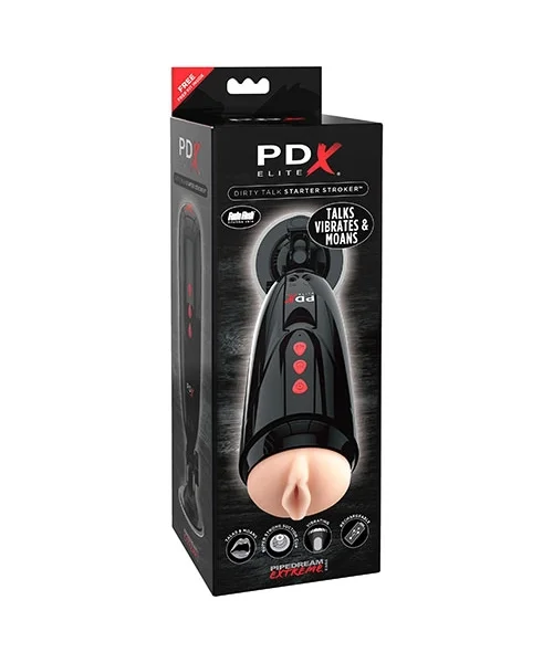 PDX ELITE Dirty Talk Starter Stroker