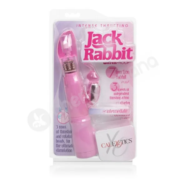 Pink Intense Intermediate Thrusting Jack Rabbit Vibrator