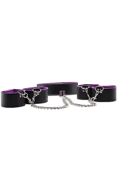 Reversible Collar Wrist & Ankle Cuffs - Purple