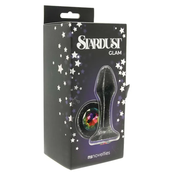 Stardust Glam Black Crystal Butt Plug
