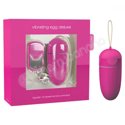 Shots Toys Pink Big Vibrating Egg Deluxe