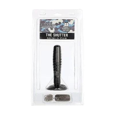Shutter Butt Plug Black 5 1 Inch