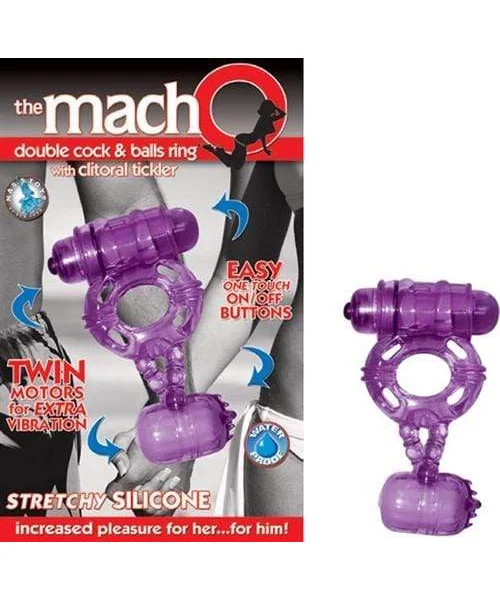The Macho Double -Purple Cock and Balls