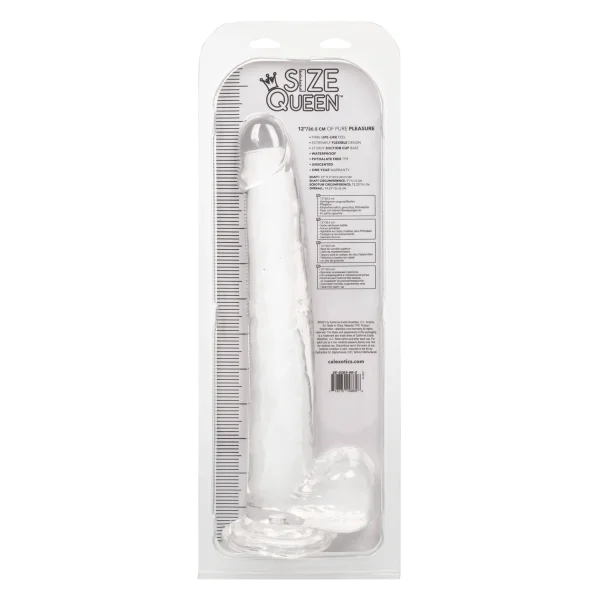 Size Queen 12 inch-30.5 Cm - Clear