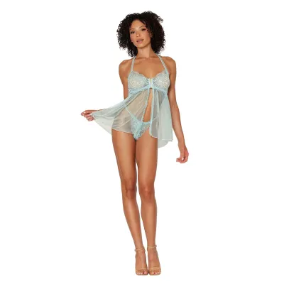Babydoll and G String One Size Mint