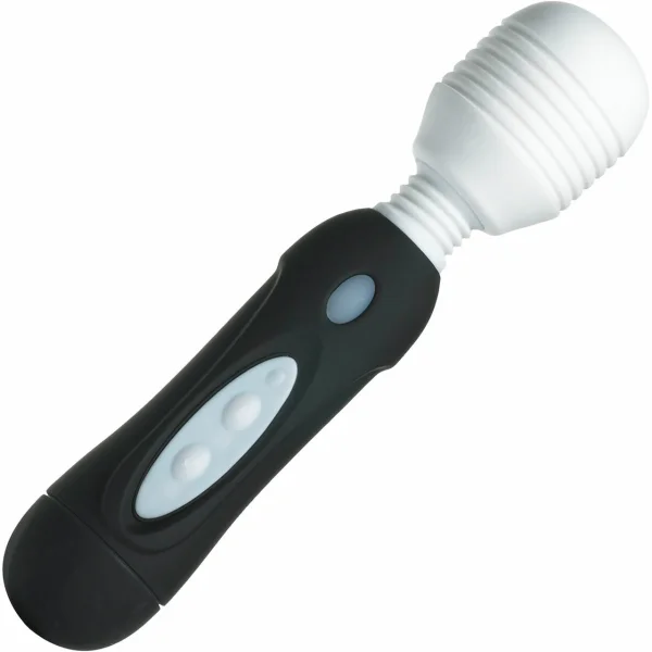 Mystic Powerful Vibrating Silicone Wand - Black