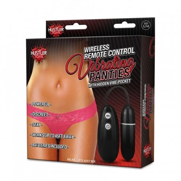 Hustler Vibrating Panties Remote Control Pink S/M — image 4 of 4