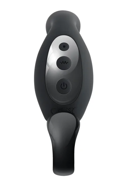 Playboy Pleasure Come Hither Silicone Rechargeable Vibrating Prostate Massager With Remote - Black