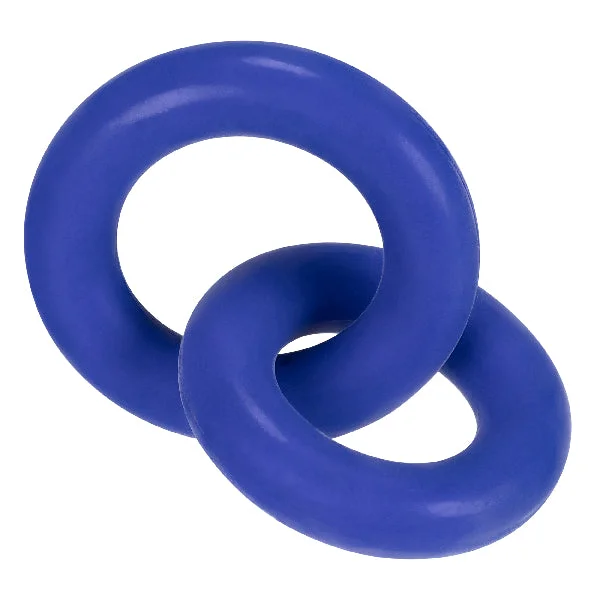 DUO Linked Cock/Ball Rings by Hunkyjunk Cobalt — image 8 of 10
