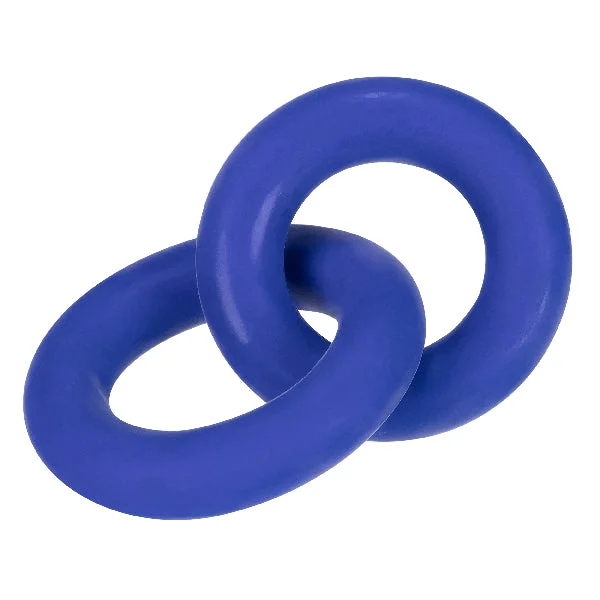 DUO Linked Cock/Ball Rings by Hunkyjunk Cobalt — image 6 of 10