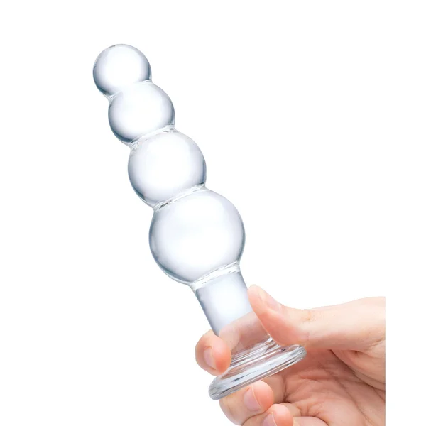 Glas 7.25" Glass Beaded Butt Plug — image 7 of 8