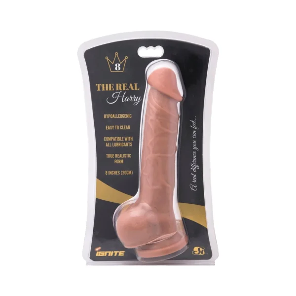 Real Harry Dildo Balls Suction Cup 8 inches — image 5 of 7
