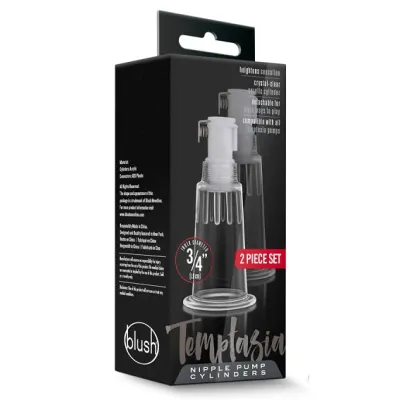 Blush Temptasia Nipple Pumping Cylinders Clear