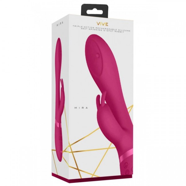 VIVE - Mira Spinning G-Spot Rabbit Vibe (Pink)