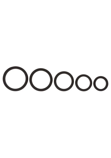 Cloud 9 Comfort Cock Rings with Flat Back 5 Pack Pro Sensual Line