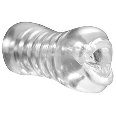 Palm Tec LX Luxe Lips Beaded Stroker Clear