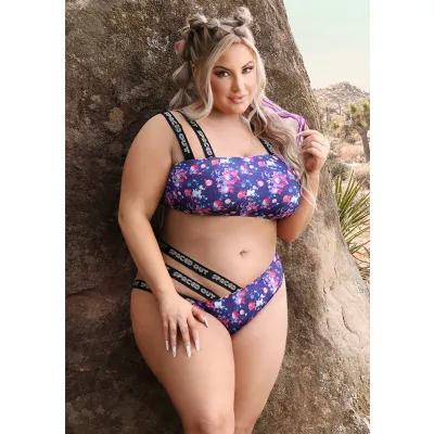 Spaced Out Bralette and Panty Queen Size