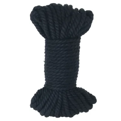 Merci Bind Tie Hemp 50ft Bondage Rope in Black