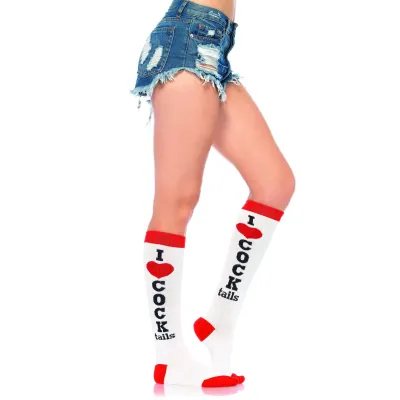 Cocktails Knee High Socks One Size