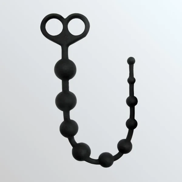 Perfect 10 Anal Beads - Black — image 6 of 7