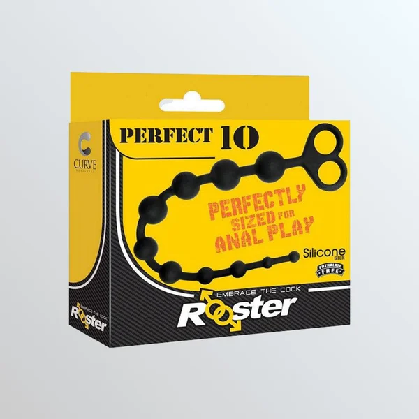 Perfect 10 Anal Beads - Black — image 7 of 7