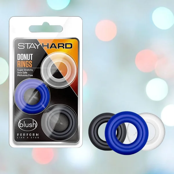 Stay Hard Donut Cock Rings (3-Pack) — image 10 of 13