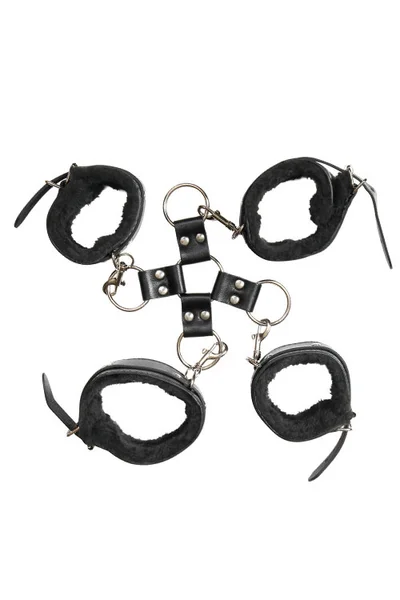 Adam and Eve Vegan Leather & Faux Fur Hog Tie Kit (5 Pce) — image 7 of 15