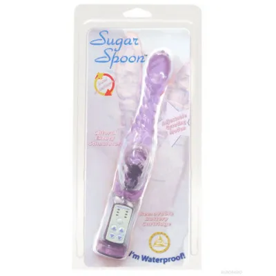 SUGAR SPOON 5 5 INCH VIBRATOR PURPLE WATERPROOF