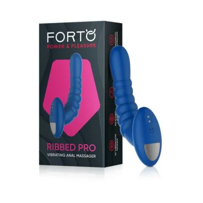 Personal Massagers Forto Ribbed Pro Vibrating Massager Blue