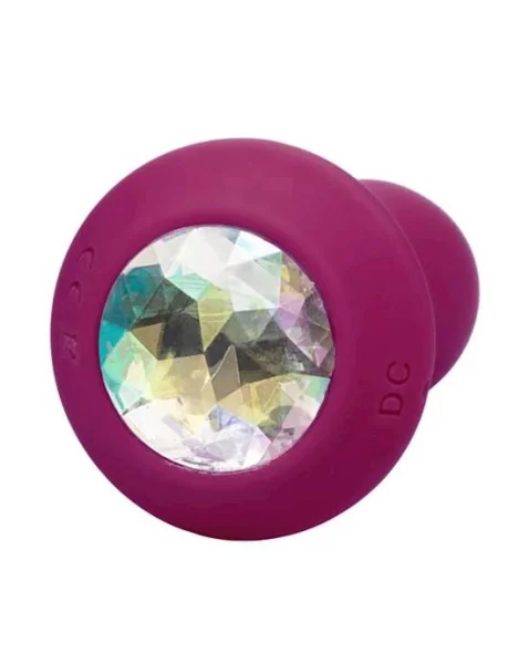 Power Gem Vibrating Petite Crystal Probe - Purple - 3.7 Inch