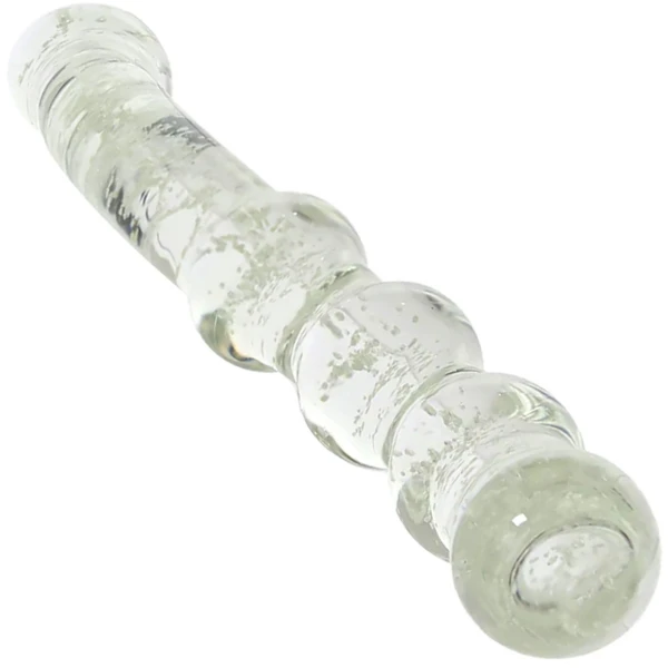 Whipsmart Glow In The Dark Beaded Glass Double Dildo