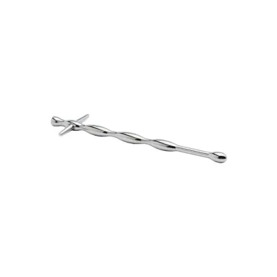 Kink Range Stainless Steel Ribbed Penis Plug 5 9 Inch