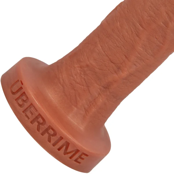 The Aptus 9" Silicone Realistic Dildo By Uberrime - Caramel