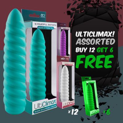 Silicone Rechargeable Vibrator Buy 12 Asst Get 6 Free