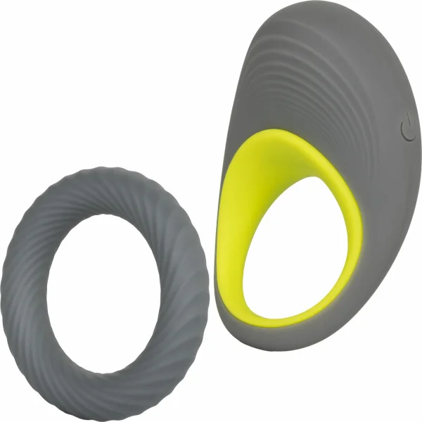 Link Up Edge Silicone Rechargeable Vibrating Cock Ring By CalExotics