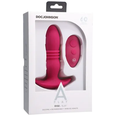 Doc Johnson A Play Rise Rechargeable Anal Plug with Remote