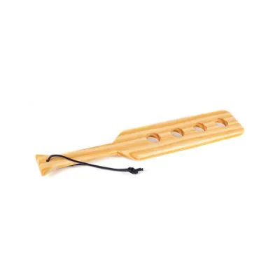 Wood Paddle With 4 Holes 15 In